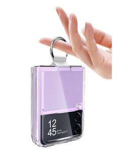 Protect Samsung Galaxy Z Flip 4 Clear Case Premium Thin Transparent Hard PC with Non-Slip Grip Protective Cover for Z Flip 4  - Image 4