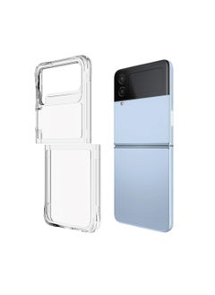Protect Samsung Galaxy Z Flip 4 Clear Case Premium Thin Transparent Hard PC with Non-Slip Grip Protective Cover for Z Flip 4  - Image 1