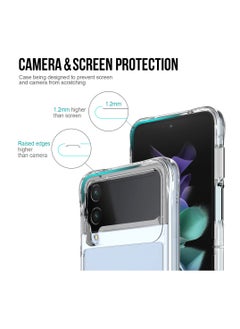 Protect Samsung Galaxy Z Flip 4 Clear Case Premium Thin Transparent Hard PC with Non-Slip Grip Protective Cover for Z Flip 4  - Image 5