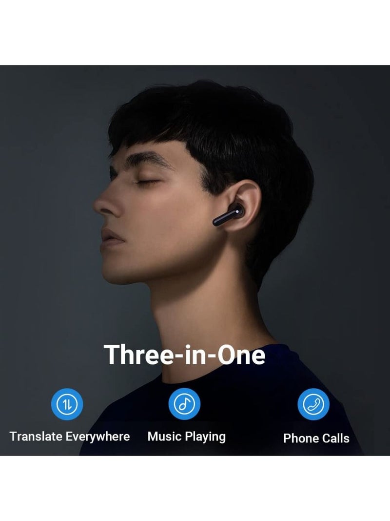 Timekettle M3 Bluetooth Language Translator Earbuds with Offline Simultaneous Translation and Noise Cancellation, Black - Image 4