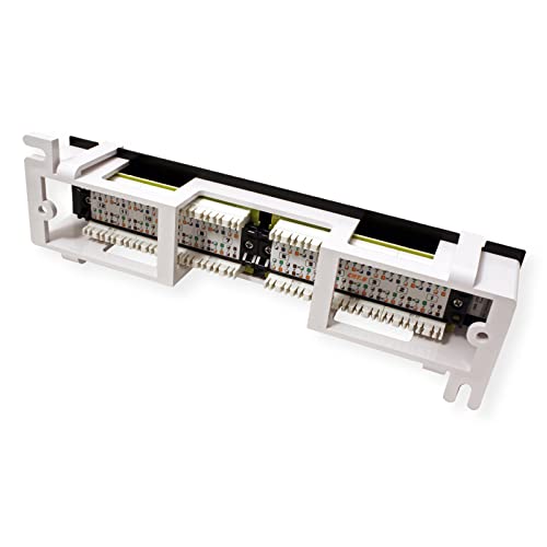 Trendnet لوحة توصيل غير درع 12 منفذ Cat6 من TRENDnet، TC-P12C6V، تركيب على الحائط، مع حوامل 89D، تركيب عمودي أو أفقي، متوافقة مع كابلات Cat5e و Cat6 RJ45، كتل طرفية من نوع 110 IDC باللون الأسود - Image 3