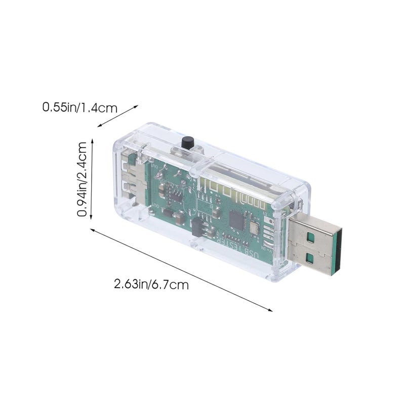 Jojofuny 5 Pcs USB Power Tester LCD Display Voltage Temperature Monitor Capacity Tester - Image 4
