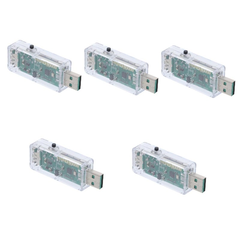 Jojofuny 5 Pcs USB Power Tester LCD Display Voltage Temperature Monitor Capacity Tester - Image 1