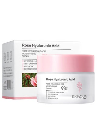Rose Hyaluronic Acid Moisturizing Cream, Rose Day Face Cream with Natural Rose Oil, Rose Moisturizing Cream with Hyaluronic Acid, Moisturizing and firming Face Cream, Rose Water Revitalizing Day Cream, Face Moisturizer for dry skin 50g - pzsku/ZDBC3E4BB303DFD8CF9BEZ/45/1753167591/60cf61ea-1585-4fe1-893d-ab4dcc7b60db
