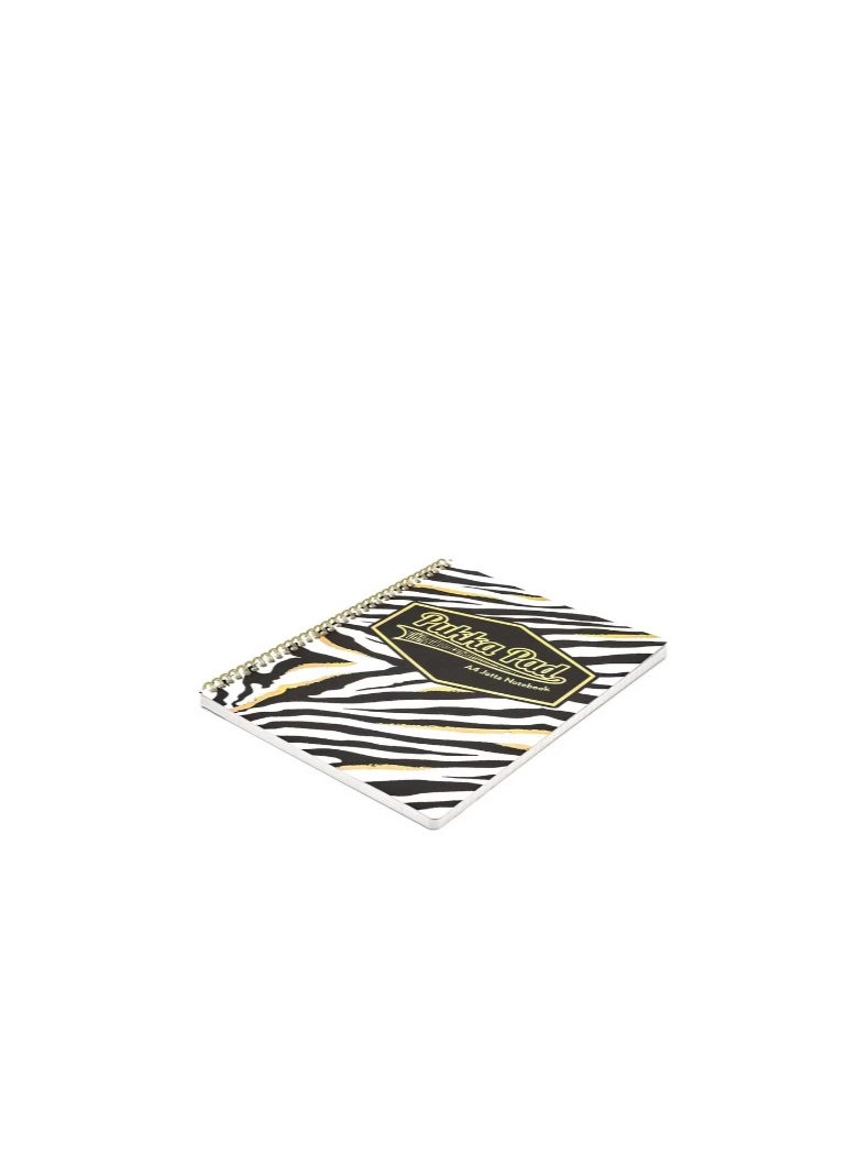 Pukka Pad - A4 Size Wirebound Notebook 160 Pages Zebra Print Cover - Image 1