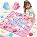 fygurso STEM Logic Road Builder Toys Board Games Toys for 5 Year Old Kids Montessori Brain Teaser Puzzles Educational Learning Activities Toy for Kid Ages 3 4 68 12 Boys Girls Gifts Pink 50PCS - Image 2