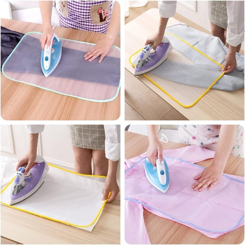 Yogilabel Yogilabel Heat Resistant Ironing Cloth Protective Insulation Pad Home Ironing Mat Mesh Net Ironing Cloth Guard Protects Clothing Iron Delicate Garments Clothes Random Color 1pc - Image 3