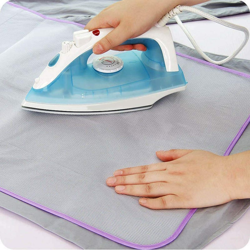 Yogilabel Yogilabel Heat Resistant Ironing Cloth Protective Insulation Pad Home Ironing Mat Mesh Net Ironing Cloth Guard Protects Clothing Iron Delicate Garments Clothes Random Color 1pc - Image 1