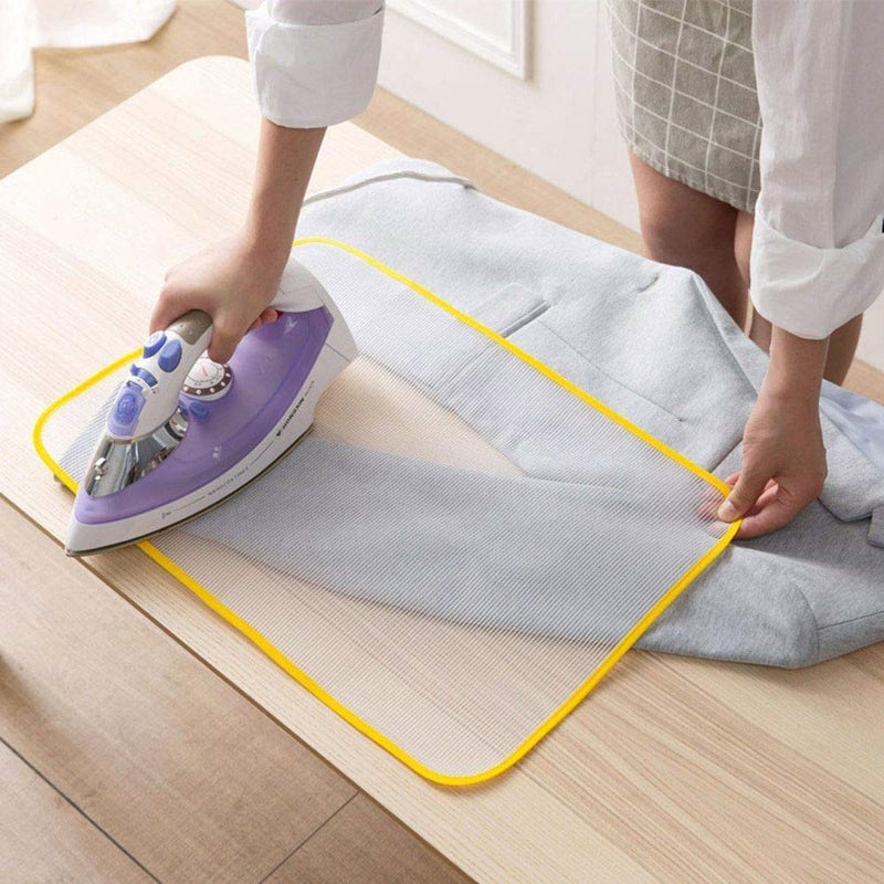 Yogilabel Yogilabel Heat Resistant Ironing Cloth Protective Insulation Pad Home Ironing Mat Mesh Net Ironing Cloth Guard Protects Clothing Iron Delicate Garments Clothes Random Color 1pc - Image 5
