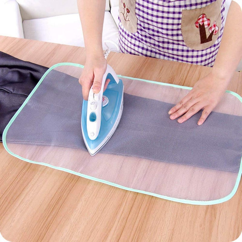 Yogilabel Yogilabel Heat Resistant Ironing Cloth Protective Insulation Pad Home Ironing Mat Mesh Net Ironing Cloth Guard Protects Clothing Iron Delicate Garments Clothes Random Color 1pc - Image 4