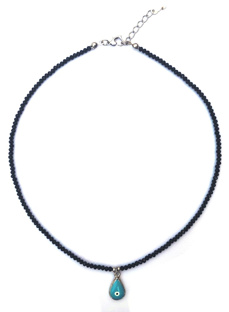 Alwan قلادة كريستالية مع تعليقة عين شريرة - Image 2