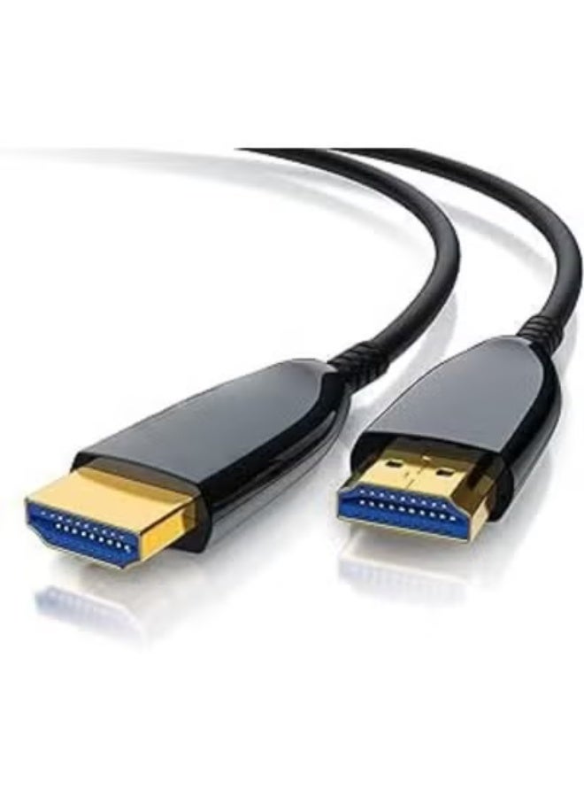 HDMI 2.1 Fiber Optic Cable 20m – Ultra High Speed 48Gbps – 8K@120Hz & 4K@240Hz – HDR10+, eARC, CEC, 3D – Gold-Plated Connectors – Aluminium Shielding - Image 3