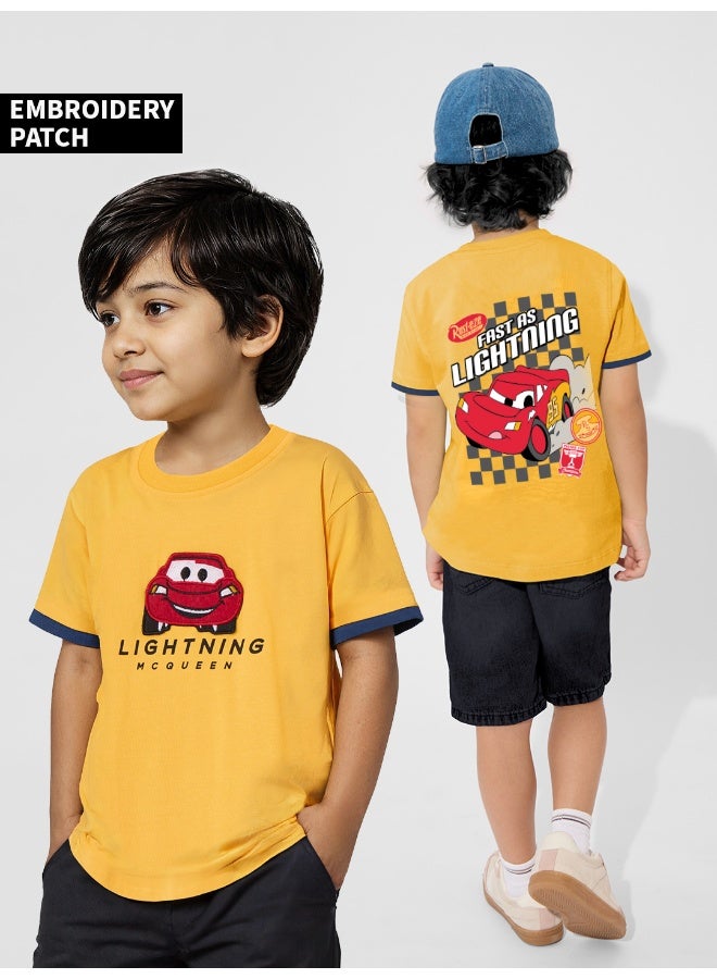 The Souled Store Disney: Lightning Fast Joggers & T-Shirt Set for Kids - Image 2