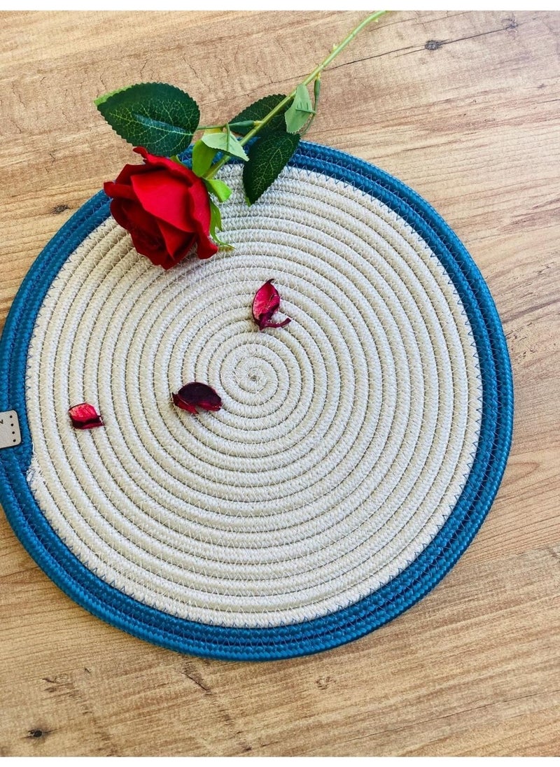 BDZ Deri BDZ Leather Jute Wicker American Service Mat  - Image 2
