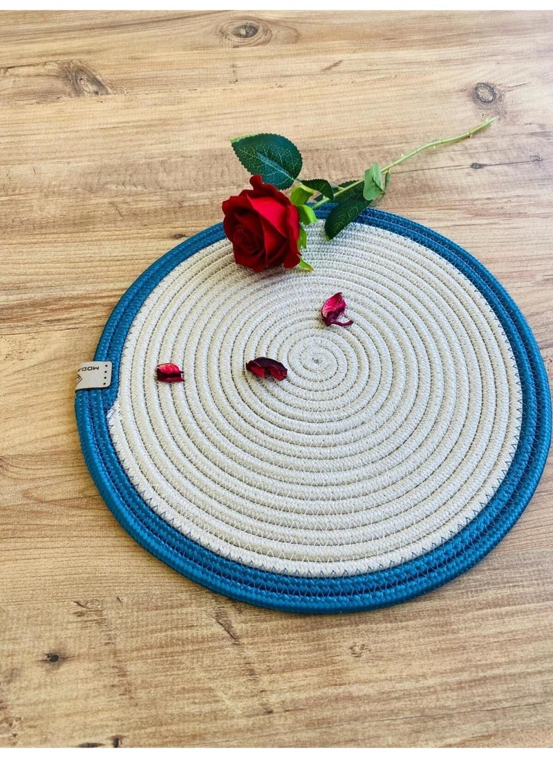 BDZ Deri BDZ Leather Jute Wicker American Service Mat  - Image 1