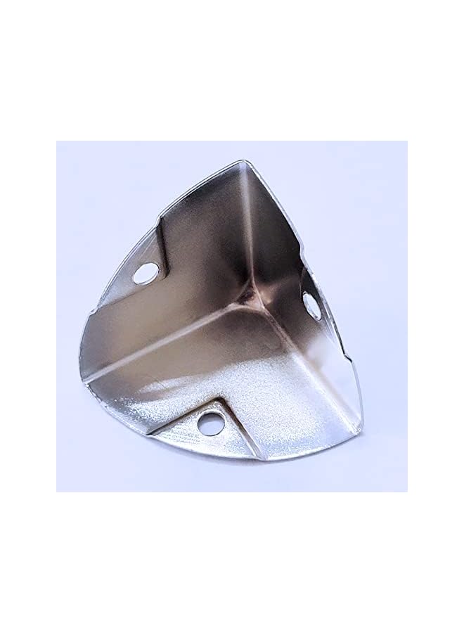 PROMASS promass 20pcs 27mm wide Corner Brace Decorative Protectors Wrap Angle Edge Guard Cover Brackets for Wooden Case Trunk Box Flightcases (Silver)  - Image 2
