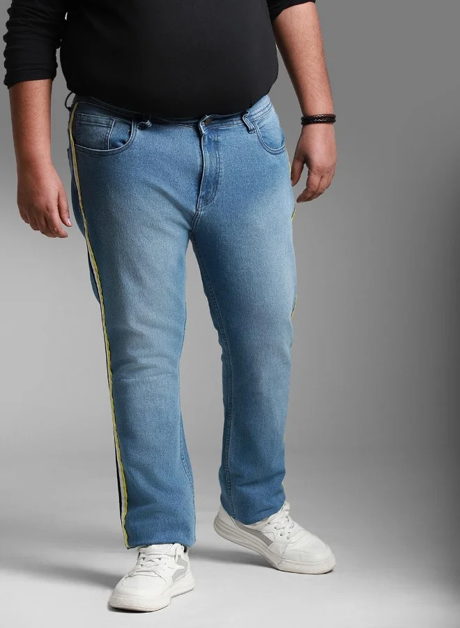 HIGH STAR Men Blue Plus Jeans