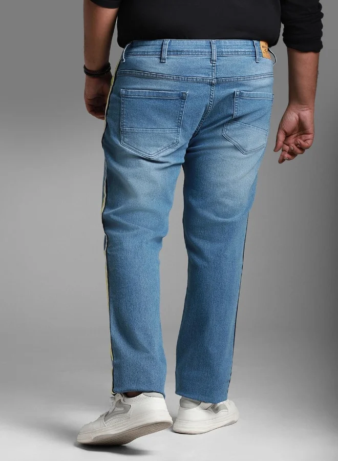 HIGH STAR Men Blue Plus Jeans