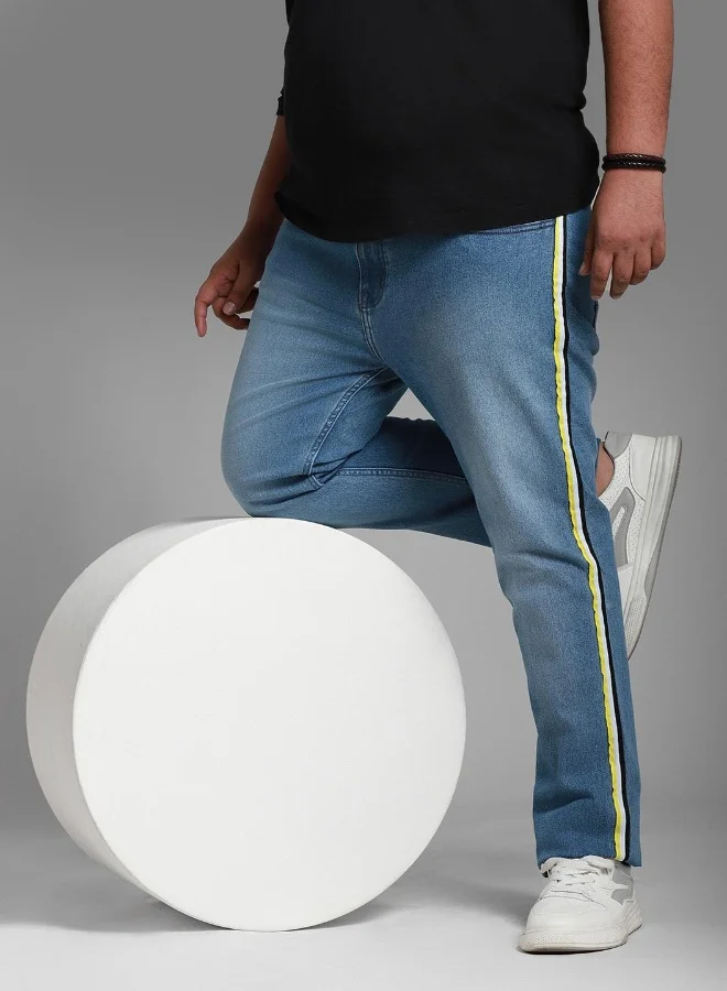 HIGH STAR Men Blue Plus Jeans