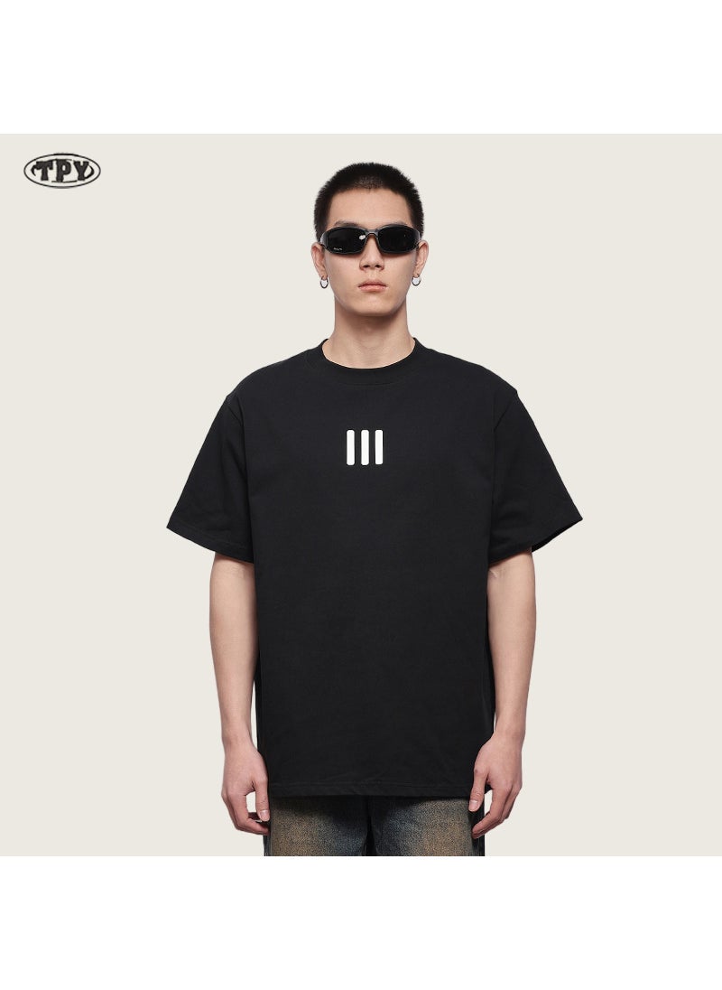 Generic - FEAR OF GOD Logo Velvet Tee Unisex Cotton Relaxed Black - Image 1