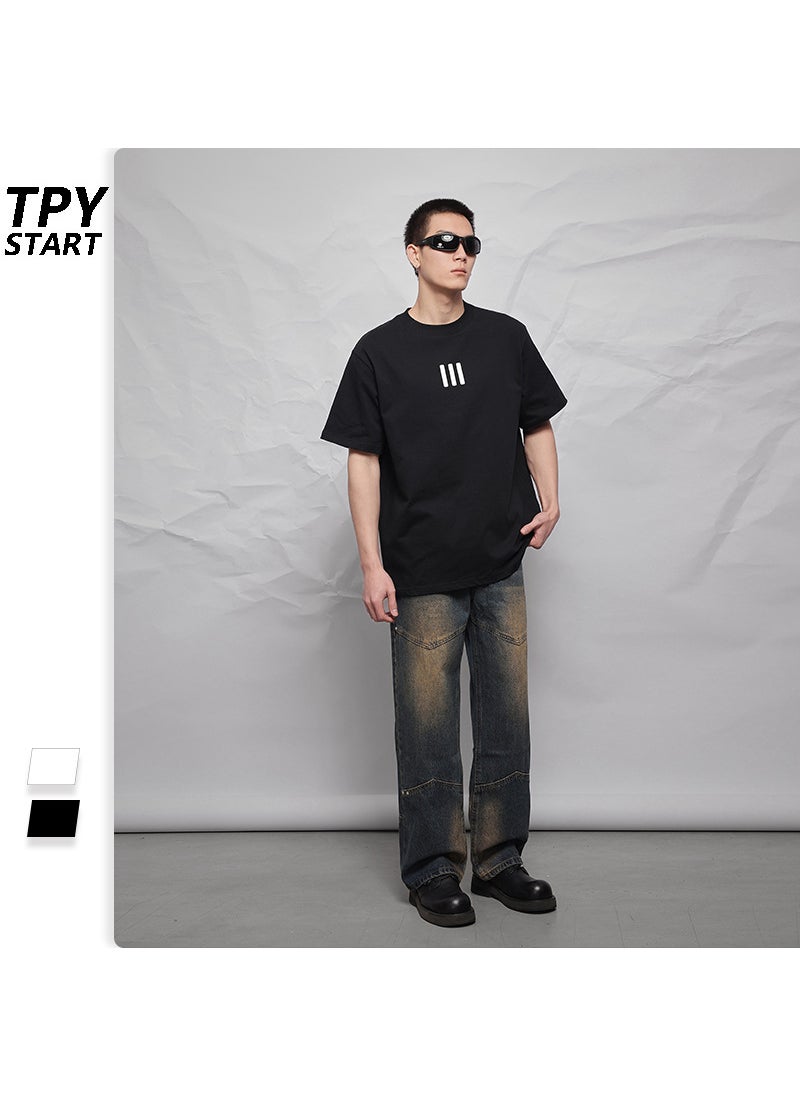 Generic - FEAR OF GOD Logo Velvet Tee Unisex Cotton Relaxed Black - Image 1