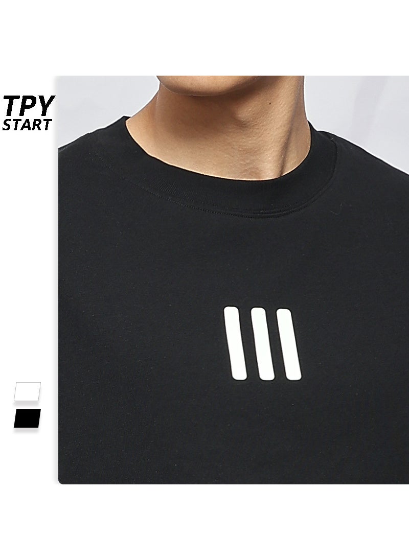 Generic - FEAR OF GOD Logo Velvet Tee Unisex Cotton Relaxed Black - Image 1
