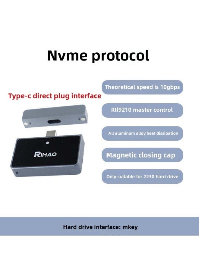 Ri Hao M2 Solid State Hard Disk Box 2230 Portable External NVME Protocol Mobile SSD Universal Large Capacity Usb3.2-Color:P10 Pro - Image 1