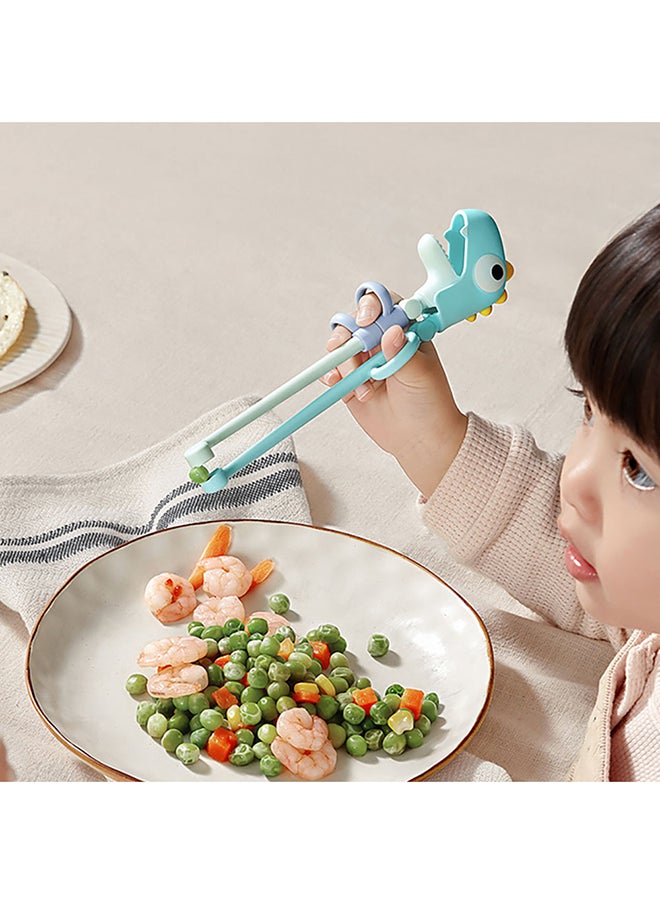 Babycare - Babycare - Dino Training Chopsticks Blue – BPA-Free, Easy-to-Use Training Utensils for Toddlers, Safety Approved - Image 1