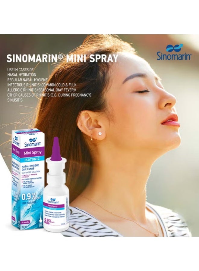 Sinomarin Natural Hygiene Daily Care Isotonic Mini Nasal Spray 30ml - Image 2