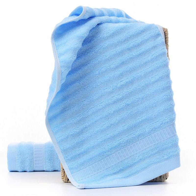Mush Bamboo Luxurious 3 PieceTowels Set | Ultra Soft, Absorbent and Antimicrobial 600 GSM (Bath Towel, Hand Towel and Face Towel) Perfect for Daily Use and Gifting (Sky Blue) - Image 5