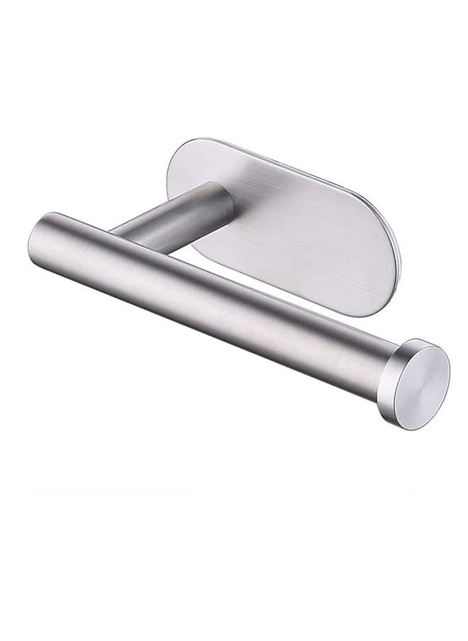 erorex - Toilet Roll Holder 3M Self Adhesive Drilling Paper Holder Stainless Steel Brushed For Kitchen And Bathroom Stick On Wall - Image 1