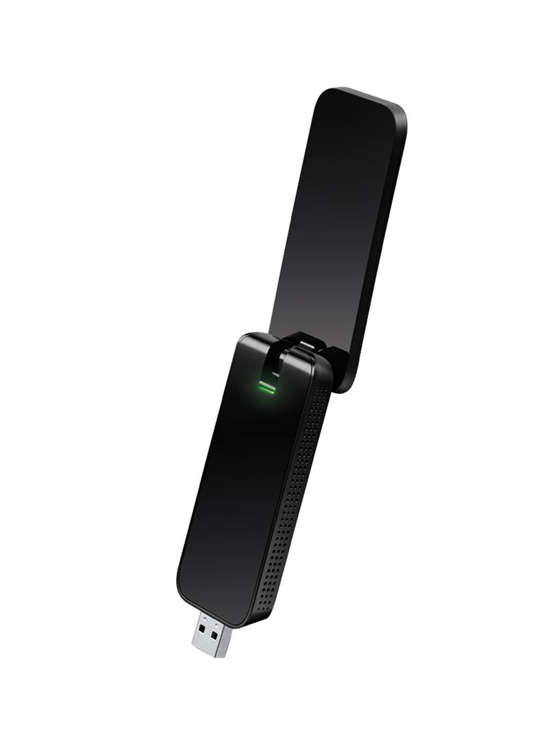 TP-LINK Archer T4U AC1300 Wireless Dual Band USB Adapter, USB 3.0 Wireless Network Dongle with Foldable High Gain Antenna for PC/Laptop, Works with Windows, Mac OS Black - Image 1