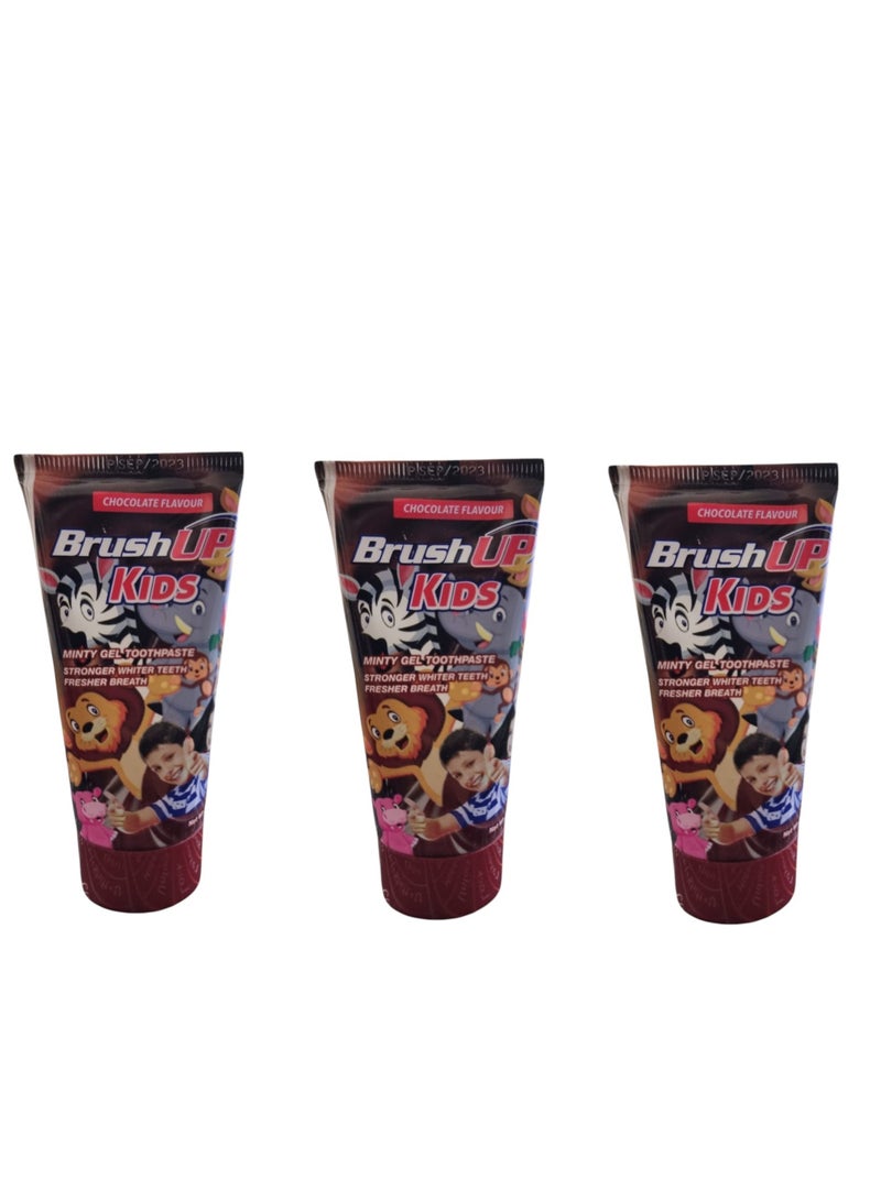 Toothpaste For Kids Chocolate Flavor 70g (3pc)