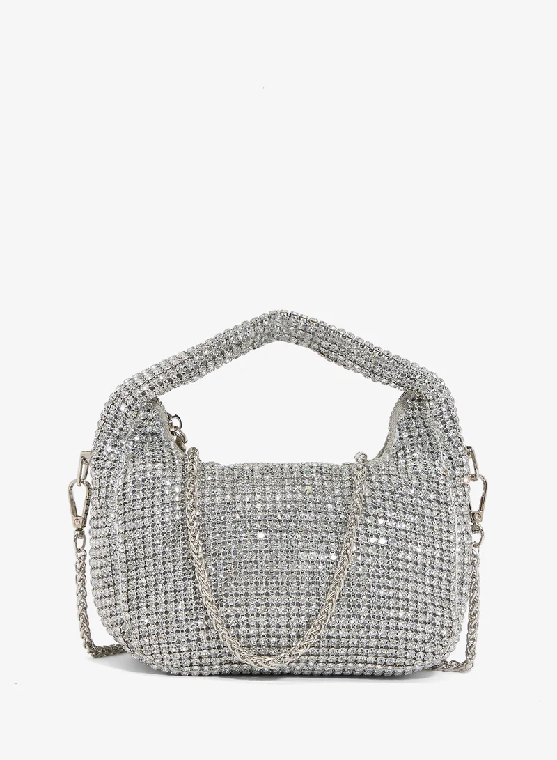 Ella Limited Edition Diamonte Detail Embellished Mini Clutch