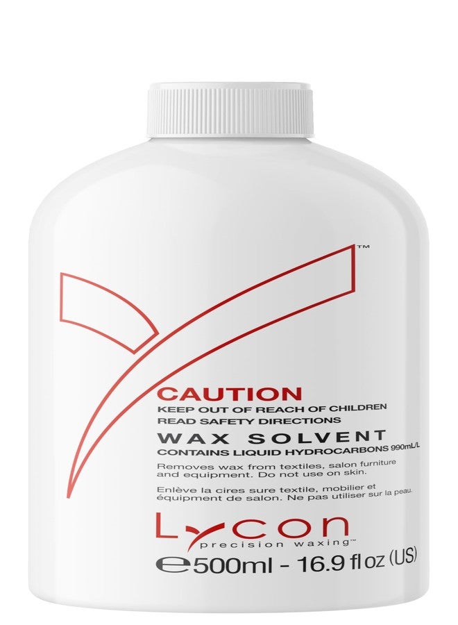 Lycon Wax Solvent, Post Wax Remover Oil and Pot Cleaner, Suitable for Use on Carpet, Clothing, Furniture and More, 500ml - Image 1