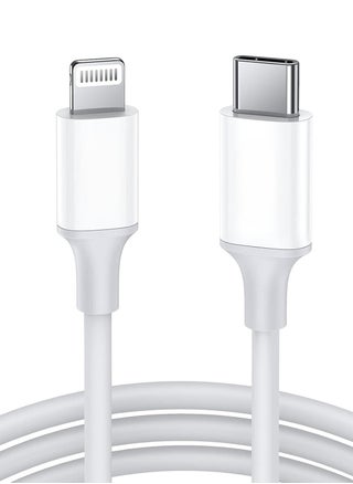 USB C to Lightning cable - white
