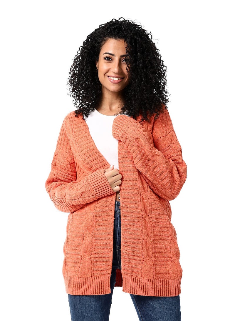 Caesar Womens Wool Open Cardigan - Image 1