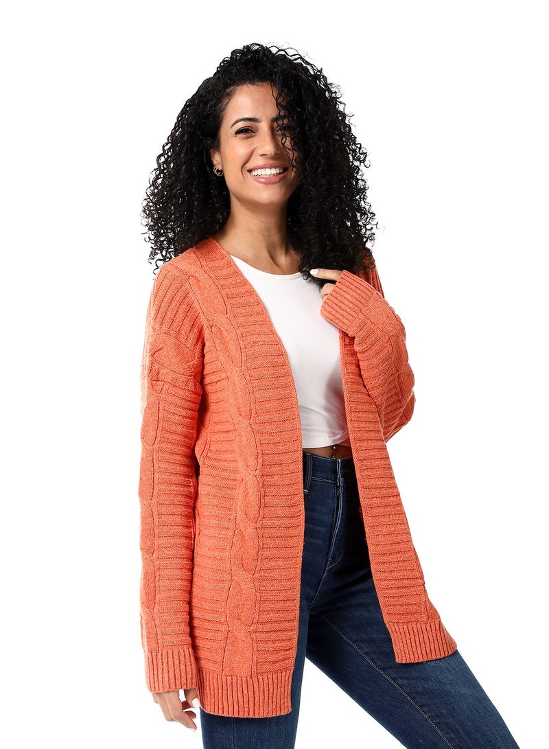 Caesar Womens Wool Open Cardigan - Image 2