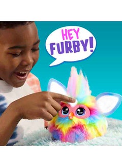 Furby Furby Tie Dye, 15 Fashion Accessories, Interactive Plush Toys for 6 Year Old Girls & Boys & Up, Voice Activated Animatronic  - Image 5