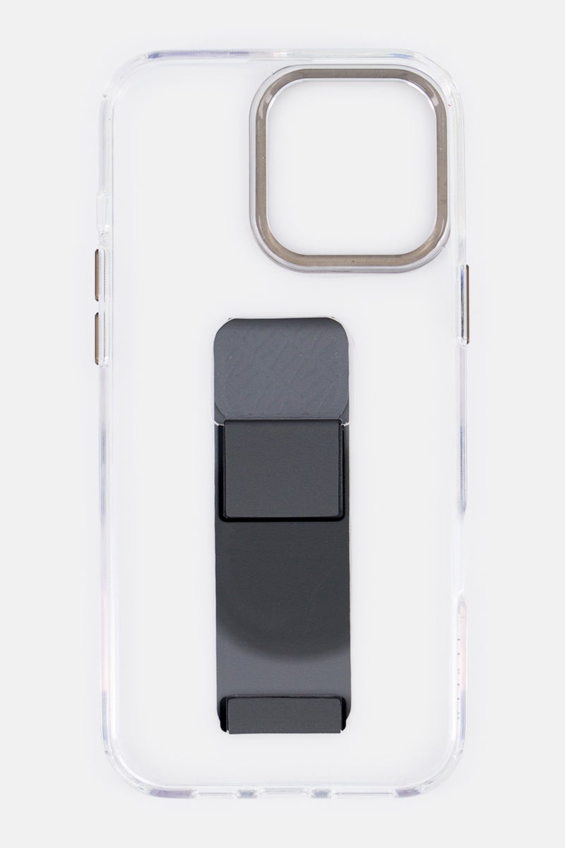 LEVELO iPhone 16 Pro Max Morphix Clara Grip Protective Case, Transparent - Image 3