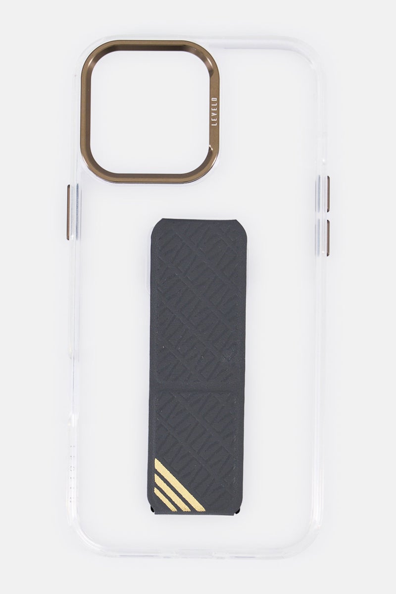 LEVELO iPhone 16 Pro Max Morphix Clara Grip Protective Case, Transparent - Image 1