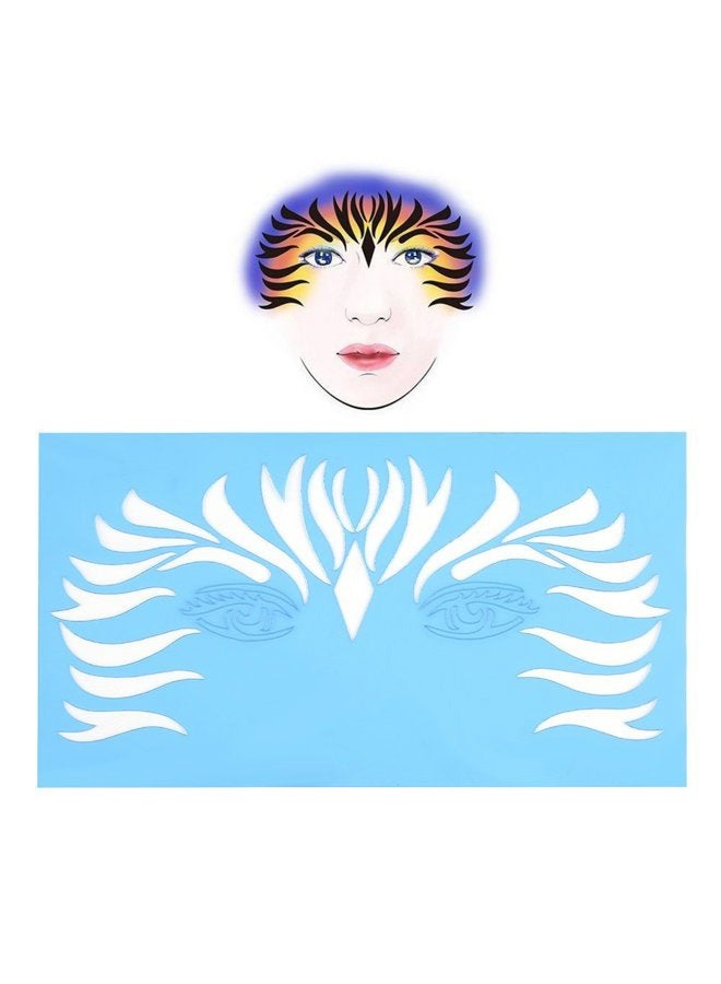 Salmue Face Painting Stencils - 7pcs/Set Reusable Tattoo Stencils & Templates for Kids & Adults - Image 3