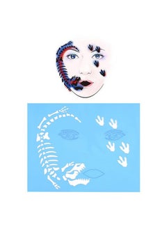 Salmue Face Painting Stencils - 7pcs/Set Reusable Tattoo Stencils & Templates for Kids & Adults  - Image 4