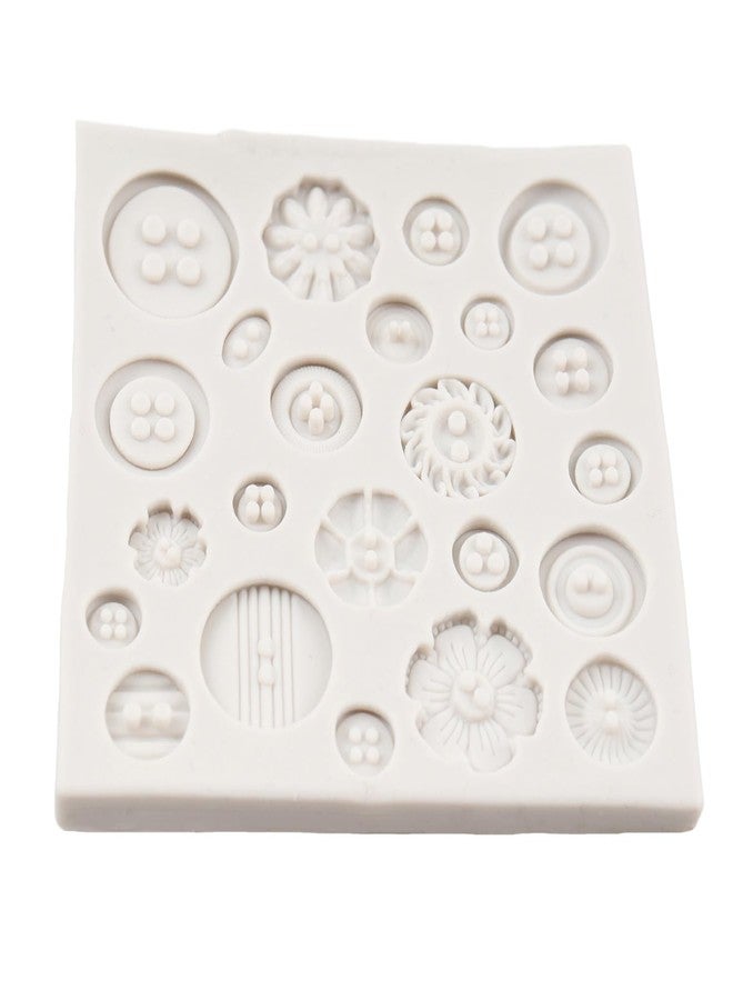 QDMOLDS قالب سيليكون على شكل أزرار من QDMOLDS لتزيين الكيك والشوكولاتة والحلوى والكب كيك، مصنوع من عجينة السكر والطين البوليمري - Image 5