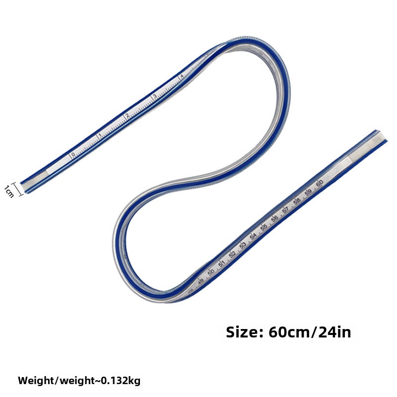 Generic 50CM Flexible Curve Ruler Drafting Wholesale 60CM naked 