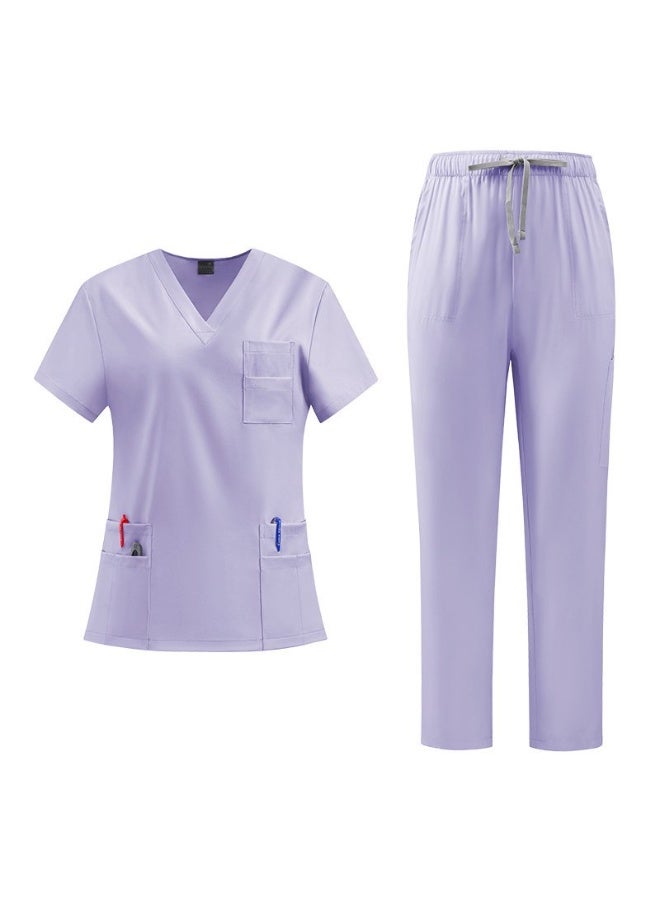 Joychic Womens Men Medical Scrubs Set Unisex Scrub Top and Scrub Pant Set Medical Uniform Scrubs Medical Uniform Set - Image 4
