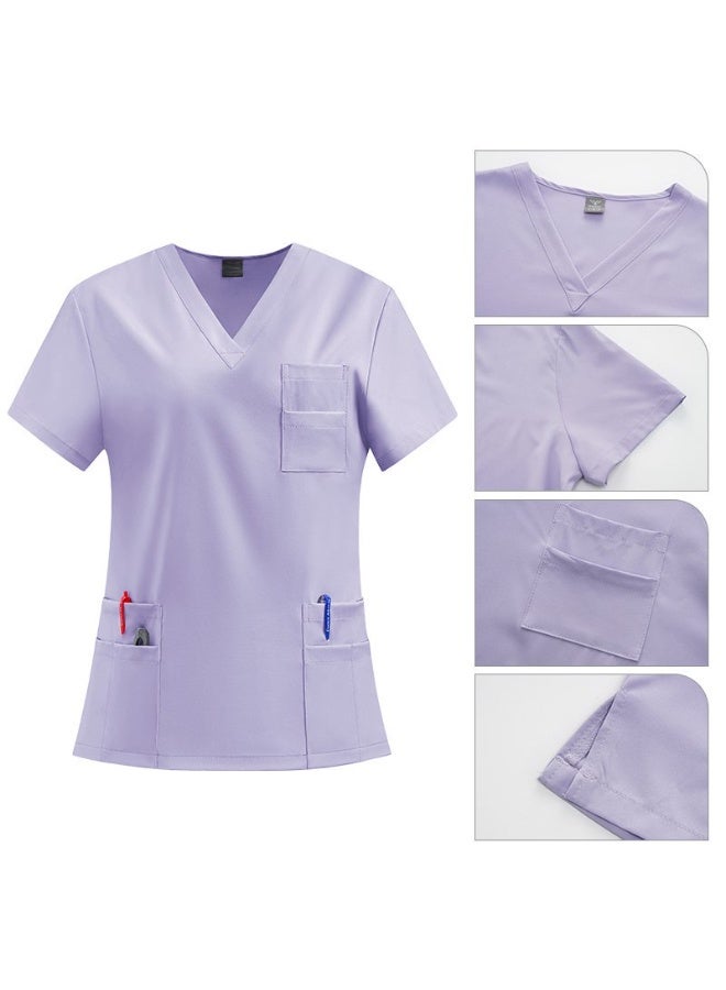 Joychic Womens Men Medical Scrubs Set Unisex Scrub Top and Scrub Pant Set Medical Uniform Scrubs Medical Uniform Set - Image 5