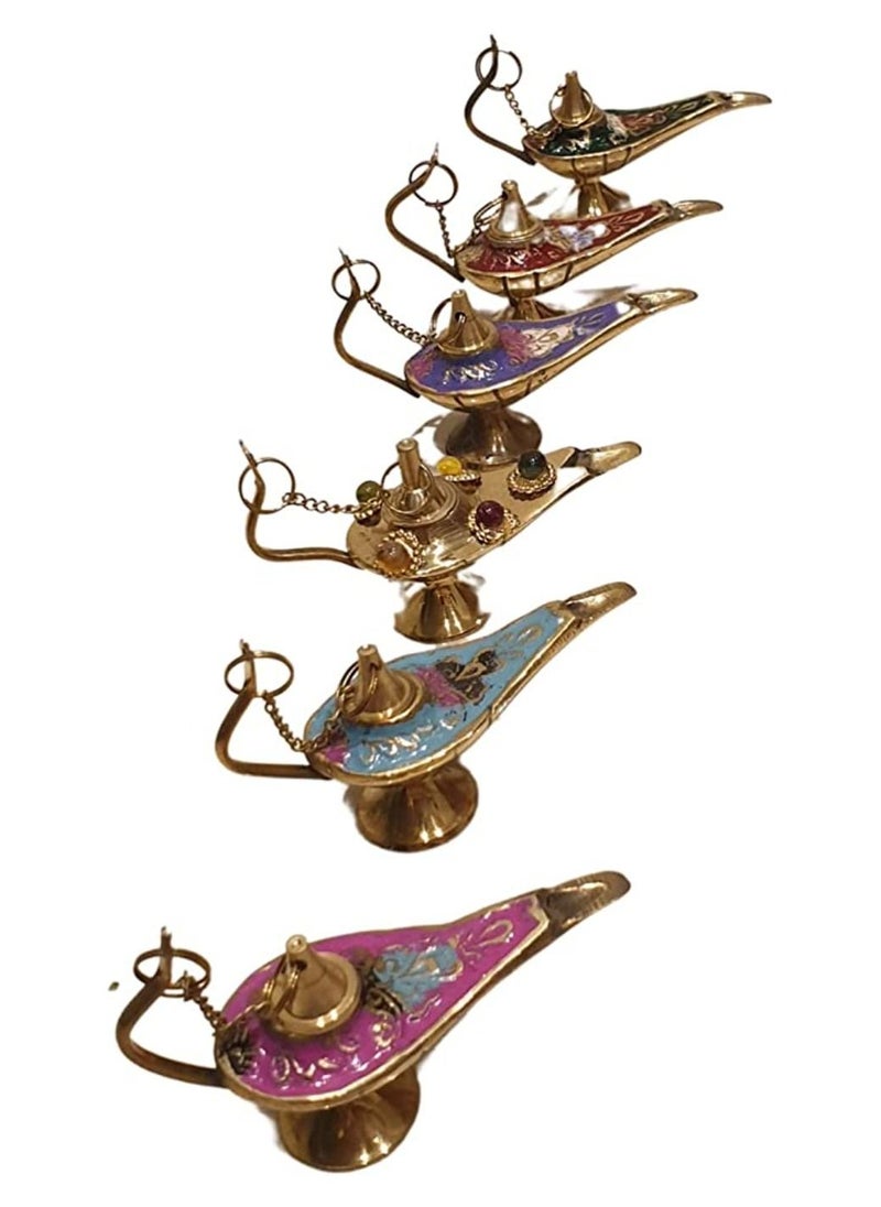 Assorted Color Brass Aladdin Chirag