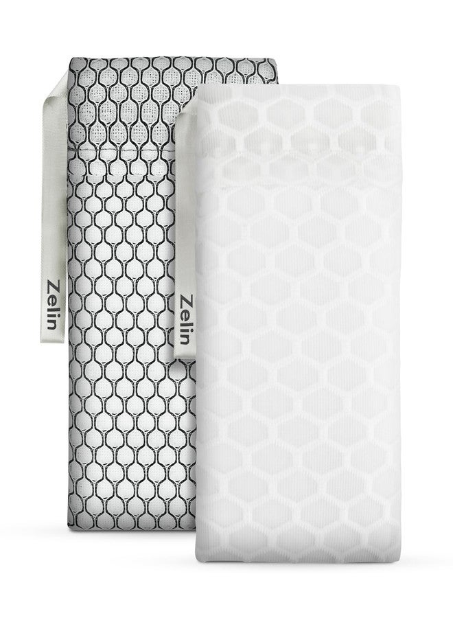 zelin Soap Bags, 2 Pack Larger Size Exfoliating Bar Soap Pouch with Double Layer Premium Fabric, Soap Saver Bag for Foaming and Skin Cleansing (Pearl White And Ink Black) - Image 1