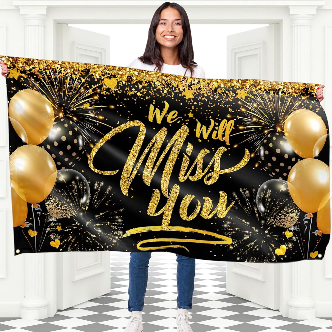 Al Raied Al Raied We Will Miss You Banner 5ft X 3ft Farewell Graduation Party Decoration
